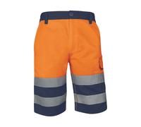 Bermuda de travail haute visibilité Delta Plus orange taille 42/44
