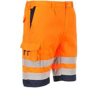 Portwest E043 Bermuda HiVis Poly-coton Orange/Marine - Taille XS