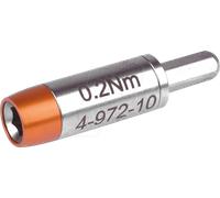 Bernstein Werkzeuge Adaptateur de couple 4-972 pour embouts 4 mm, 0,2 Nm préréglé 6 pans intérieurs