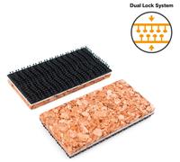 BERN 9 900 K50K1 - Mors de protection avec fermeture crochets et boucles, liège, 50