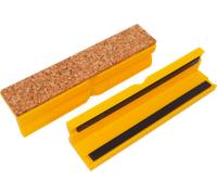 BERN 9 900 S4125 - Mors de protection pour étaux, liège/plastique, 125 mm, 1 paire