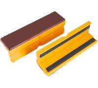 BERN 9 900 S5100 - Mors de protection pour étaux, cuir/plastique, 100 mm, 1 paire