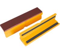 BERN 9 900 S5125 - Mors de protection pour étaux, cuir/plastique, 125 mm, 1 paire
