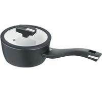 Berndes Balance Induction B.nature avec couvercle en verre, casserole, aluminium, vitrification au quartz, 16 cm, 0019801752