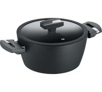 Berndes Balance Induction casserole Enduro | 24 cm | extrêmement résistant aux rayures | aspect fonte | compatible tous feux | aluminium | noir