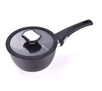 Berndes | mini-casserole Enduro | design anti-rayures en aspect fonte | pour tous les types de cuisinières | taille compacte 16 cm | aluminium en noir élégant
