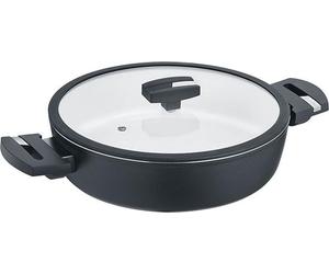 Berndes Balance Induction Enduro Cocotte avec couvercle en verre, casserole, poêle à servir, revêtement anti-adhésif, aluminium, noir, Ø 28 cm, 0019886106