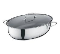 BERNDES Casserole Ovale Antiadhésive Avec Couvercle Inox 38x25cm A01B311525