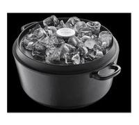Berndes Cocotte en fonte Multibrat 034143, émaillée ronde 20 cm, 2,7 L, noire