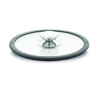 Berndes Couvercle bombé Bord Silicone Noir 32 cm Verre trempé