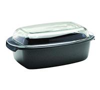 Berndes Enduro Faitout multifonction avec couvercle en verre 33 x 21 cm, 5,2 litres, aluminium moulé sous pression