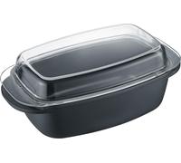 Berndes Rôtissoire universelle Specials roast.it avec couvercle en verre, aluminium, verre, 32 x 21 cm, 095978
