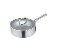 Berndes Tricion Resist Sauteuse avec couvercle en verre, poêle, acier inoxydable, 28 cm, 099211