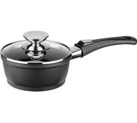 Berndes Vario Click Induction Casserole avec couvercle en verre, marmite, revêtement anti-adhésif, fonte d'aluminium, noir, Ø 16 cm, 031151