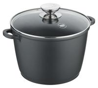 Berndes Vario Click Induction Marmite à légumes avec couvercle en verre, Casserole avec couvercle, revêtement anti-adhésif, fonte d'aluminium, noir, Ø 28 cm, 031187