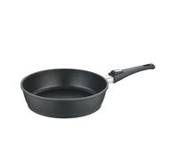 Berndes Vario Click Sauteuse 28 cm, compatible induction, bord haut, poêle avec manche amovible, aluminium coulé robuste, revêtement antiadhésif, noir