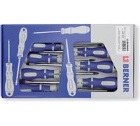 BERNER 240291 Jeu de tournevis 7 pièces 4 têtes plates et 3 têtes croisées