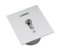 Berner 2902101 UP SLÜ24/2 Mini bouton de commande avec 3 clés, 2 contacts de verrouillage, appareil de commande filaire 90 x 100 x 2 mm