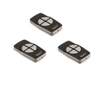 Berner TBS Lot de 3 émetteurs portatifs BHS140 LS / S121 4 commandes Midi Blueline 868,3 MHz Code fixe compatible BHS110 BHS121 BHS130
