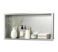 Bernkot Niche Murale en Acier Inoxydable, Niche de Douche, 60 * 30 * 10, étagère de Salle de Bain encastrée, brossé