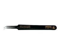 BERNSTEIN Tools for Electronics 5-052-13 Pince brucelle CMS 5b SA-ESD Super-pointue, courbée 110 mm