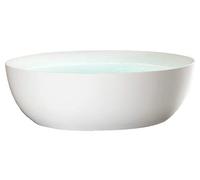 BERNSTEIN - Baignoire îlot Acrylique Ovale Moderne pour Salle de Bain avec Bonde et trop plein - Blanc mat - Garantie 5 ans - 180x88x60cm - TERAA