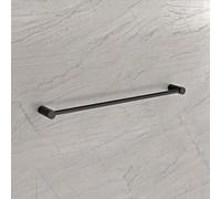 BERNSTEIN - Barre porte-serviettes mural Noir mat Support Serviette Acier inox 62x7,5cm Salle de bain Design Rond - Série OLA