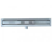 BERNSTEIN - Caniveau douche italienne Acier 70cm Siphon évacuation, Drain de douche Filtre à cheveux Cache Chrome, Réglable, Extra plat, anti-odeurs - GT02