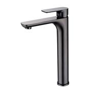 BERNSTEIN - Grand Robinet Mitigeur Lavabo/Vasque en Laiton Chrome 32x20cm, Bec Haut, Levier monocommande, Design Moderne + Cartouche céramique - 4025G