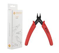 Bernstein - Mini pince coupante latérale - 130 mm - Sans fil pour fils de cuivre jusqu'à 1,0 mm de diamètre - 22-26 AWG possible - Surface brunie - Avec ressort d'ouverture - Poignée en plastique