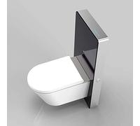 BERNSTEIN - Module sanitaire pour WC suspendu en verre noir 100,3x48,3x10,8cm (HxLxP), avec capteur sensitif - 805S