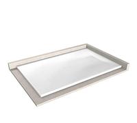 BERNSTEIN - Receveur de douche rectangulaire 90x140x3,2cm Blanc Bac douche verre-résine SMC antidérapant avec pente, sans drain, Résistant & Durable - série GT