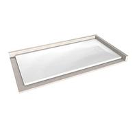 BERNSTEIN - Receveur de douche rectangulaire 90x180x3,2cm Blanc Bac douche verre-résine SMC antidérapant avec pente, sans drain, Résistant & Durable - série GT