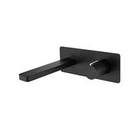 BERNSTEIN - Robinet Mitigeur mural à encastrer Baignoire en Laiton Noir mat 22x8x19cm, Levier monocommande + Corps encastré, Design Moderne - 9908B