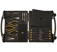 BERNSTEIN Tools for Electronics 2285 Jeu d'outils ESD, pour professionnels en valise 18 pièces