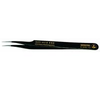 BERNSTEIN Tools for Electronics 5-056-13 Pince brucelle CMS 7 SA-ESD Super-pointue, courbée 120 mm