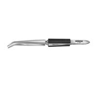 BERNSTEIN Tools for Electronics 5-156 Pince brucelle de soudage plate, ronde, courbée 160 mm