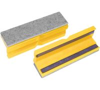 Bernstein 9-900-S6125 Mâchoires de protection magnétiques en feutre avec surface en plastique lisse et profilée 125 mm