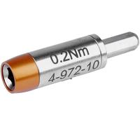 Bernstein Werkzeuge Adaptateur de couple 4-972 pour embouts 4 mm, 0,2 Nm préréglé 6 pans intérieurs