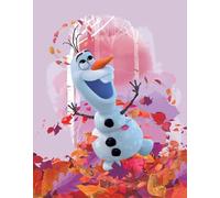 BERONAGE Disney La Reine des Neiges 2 Tapis de Chambre d'Enfant Olaf 100 cm x 133 cm Antidérapant Anti-bruit Tapis de Jeu pour Fille Anna ELSA Olaf Sven Kristoff Arendelle