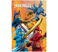 BERONAGE Lego Ninjago Rise of Shadows Grande couverture, 150 x 200 cm, super douce et moelleuse, pour enfant, en polaire, couverture de canapé, couverture en flanelle, drap de bain, poncho