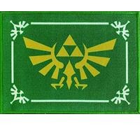 BERONAGE The Legend of Zelda Hyrule Paillasson anti-salissures avec dessous en PVC antidérapant Triforce Gauche Awakening Breath of the Wild - Pour l'extérieur et l'intérieur - Facile d'entretien