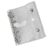 Berriphonia Classeur Mignon | Couverture Transparente M5 6-Trous Portable Mignonne - Couverture Carnet De Poche | pour journal, école, bureau, maison, études, travail, affaires, mensuel, classement