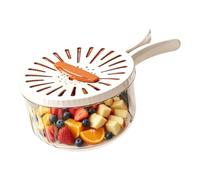 Berry Cuvette de nettoyage portable pour cuisine | Bol à fruits avec passoire de rangement pour la maison, cuisine, évier, comptoir, appartement, dortoir, camping, pique-nique