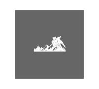BERTDCX Accessoire Automatique Autocollant en Vinyle pour Combinaison Mobile Gundam, Chaîne De Montagnes De Neige, Robot De Voiture, Autocollant en Verre(Wit,XL)