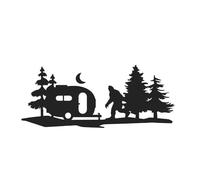 BERTDCX Accessoire Automatique Sasquatch Et Montagnes - Autocollants Et Autocollants De Style De Voiture, Accessoires De Décoration pour Pare-Chocs De Fenêtres(Black)