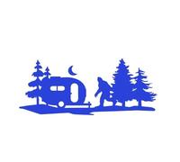 BERTDCX Accessoire Automatique Sasquatch Et Montagnes - Autocollants Et Autocollants De Style De Voiture, Accessoires De Décoration pour Pare-Chocs De Fenêtres(Blue)