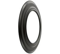 Bertrams 197716 Rosace pour tuyau de poêle en relief Noir laqué 5 cm Pour tuyaux de poêle de 2 mm Ø 150 mm