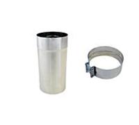 Douille télescopique Bertrams VLE-Plus 19TE-SET200 Ø 200 x 1930 mm, 250mm, avec collier de serrage, acier inoxydable V4A