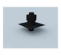 Raccord de bouche Bertrams Polyline EW 40MAF80P PE, DN 80 , avec ventilation arrière, noir